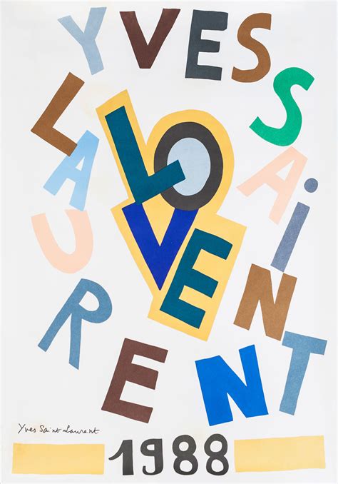 ysl love poster|ysl posters online.